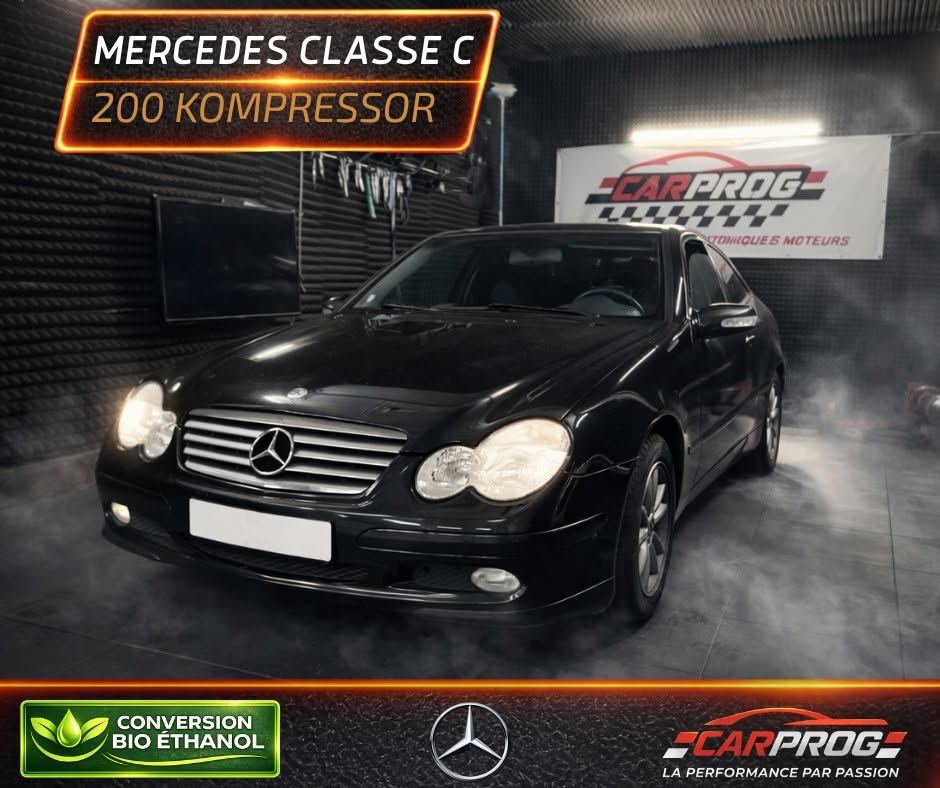 Mercedes C200 Kompressor sur le banc CARPROG