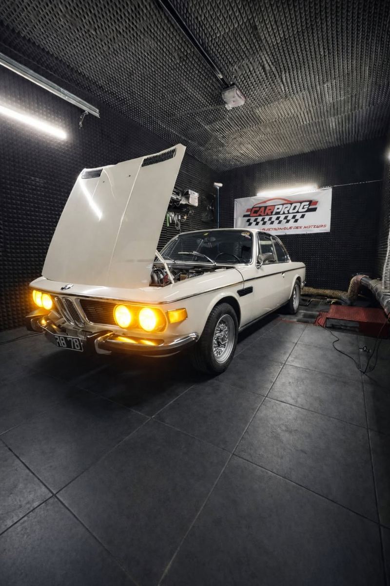 BMW 3.0 CS sur le banc CARPROG